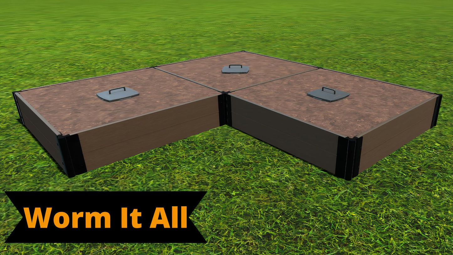 Tool-Free 'Arrowhead' - 8' x 8' Straight Corner Raised Garden Bed Raised Garden Beds Frame It All