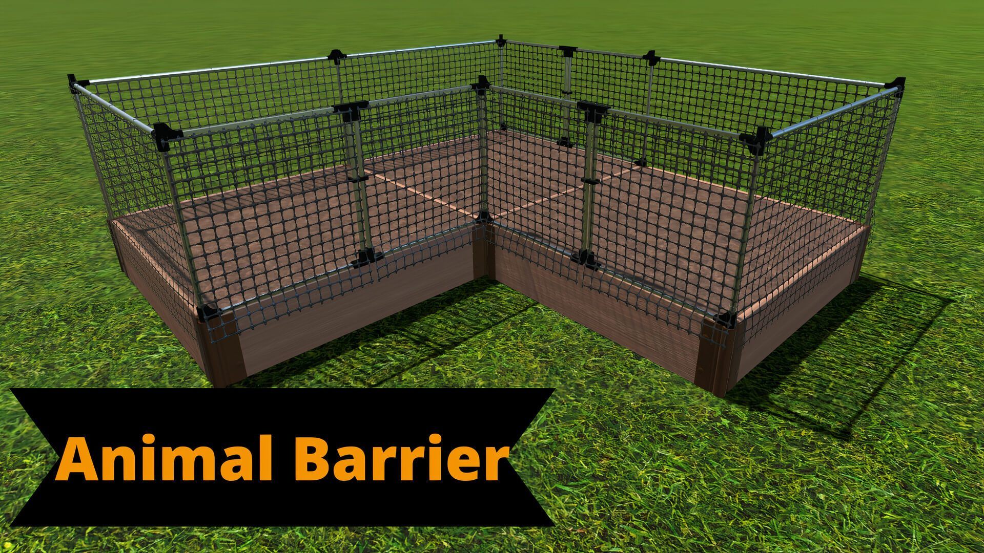 Tool-Free 'Arrowhead' - 8' x 8' Straight Corner Raised Garden Bed Raised Garden Beds Frame It All