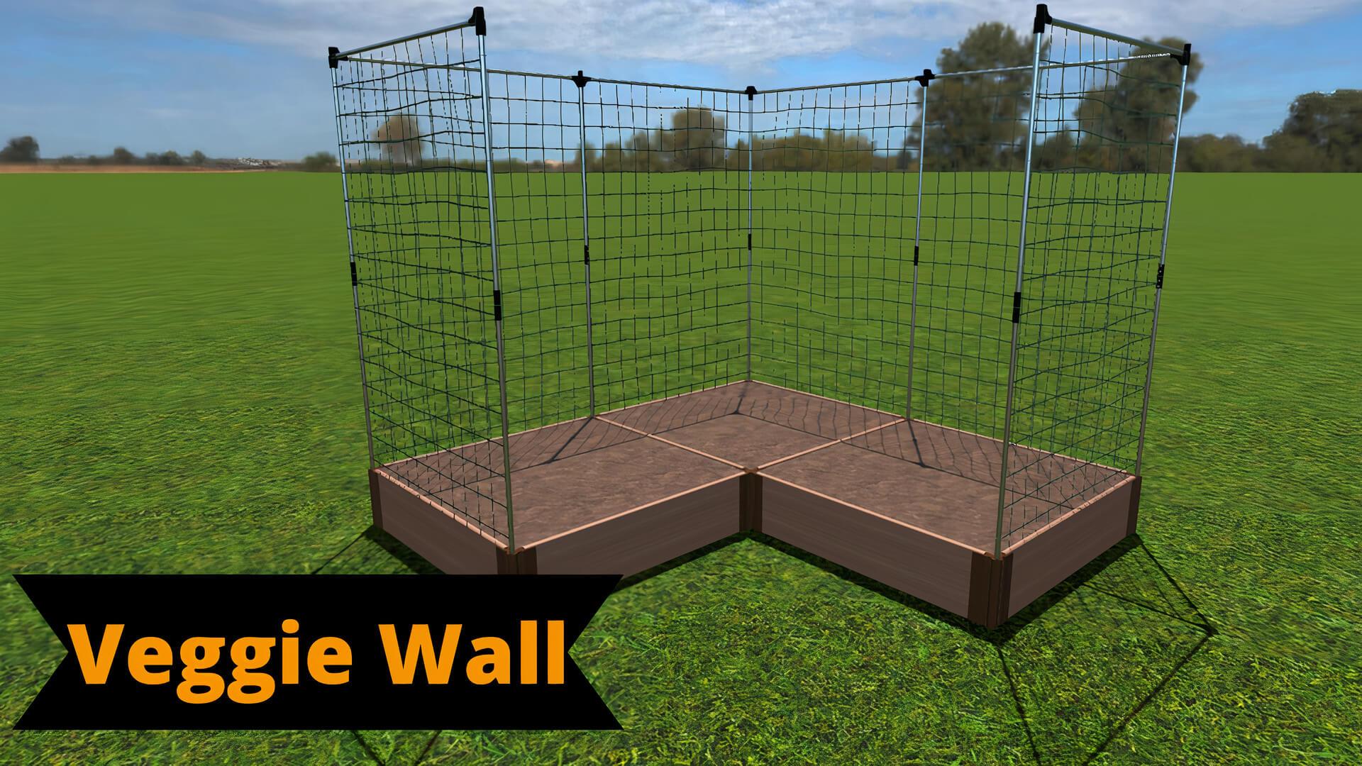 Tool-Free 'Arrowhead' - 8' x 8' Straight Corner Raised Garden Bed Raised Garden Beds Frame It All