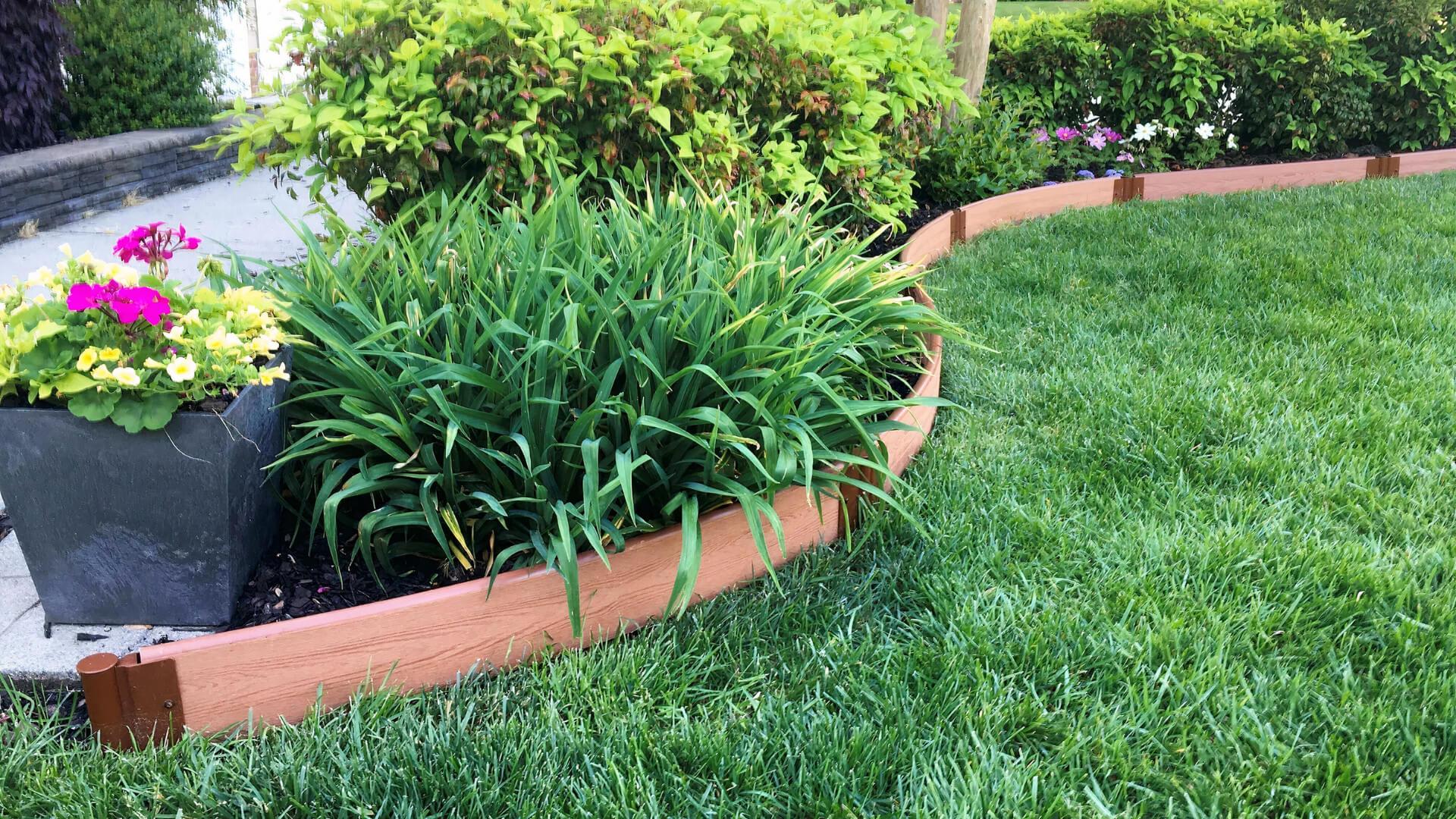 Tool-Free Landscape Edging Kit - Curved Boards Landscape Edging Frame It All