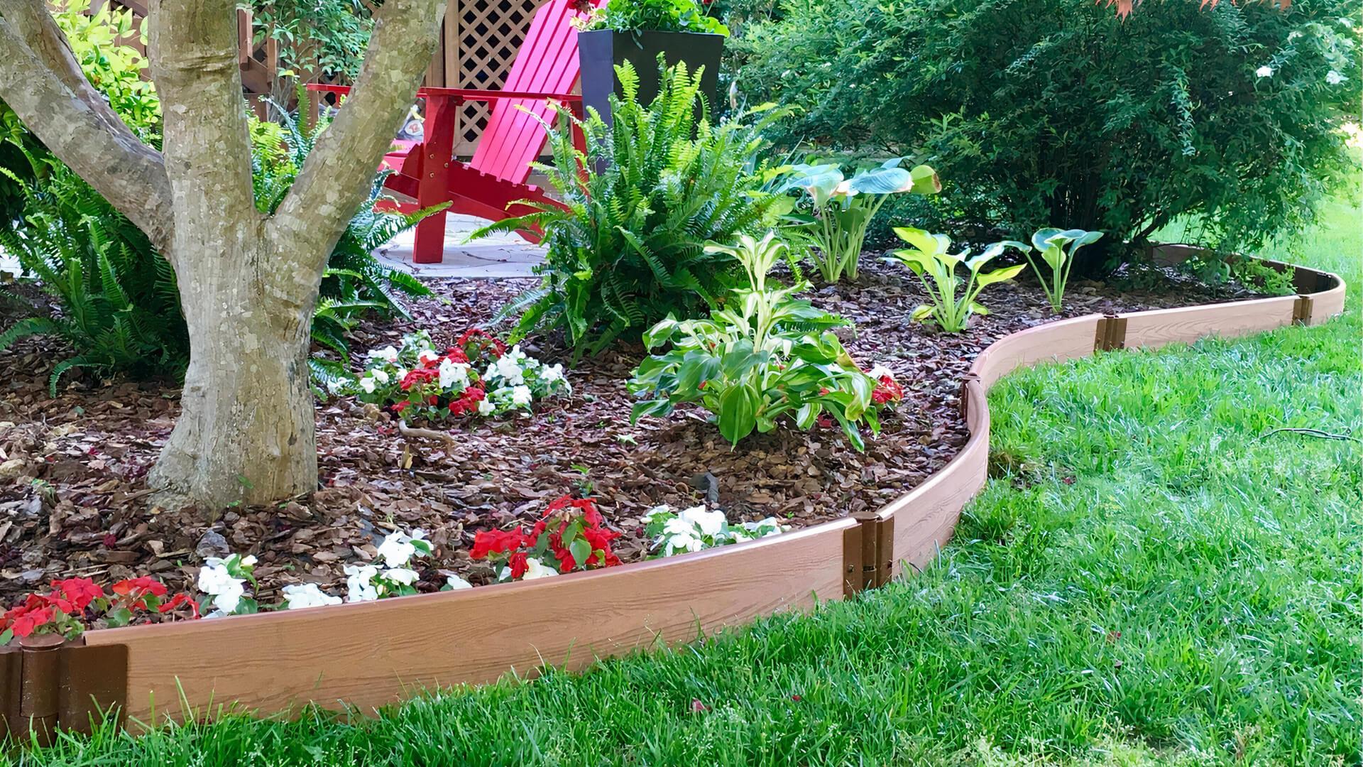 Tool-Free Landscape Edging Kit - Curved Boards Landscape Edging Frame It All