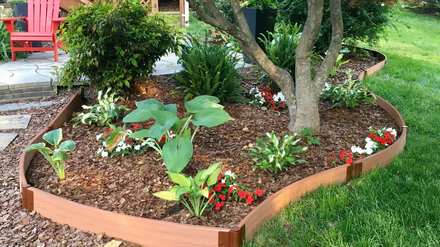 Tool-Free Landscape Edging Kit - Curved Boards Landscape Edging Frame It All