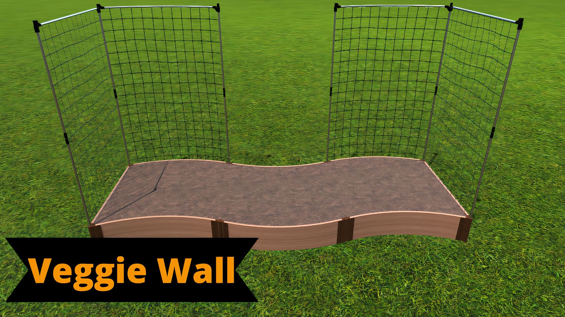 Tool-Free 'Lazy Curve' - 4' x 12' Raised Garden Bed Raised Garden Beds Frame It All
