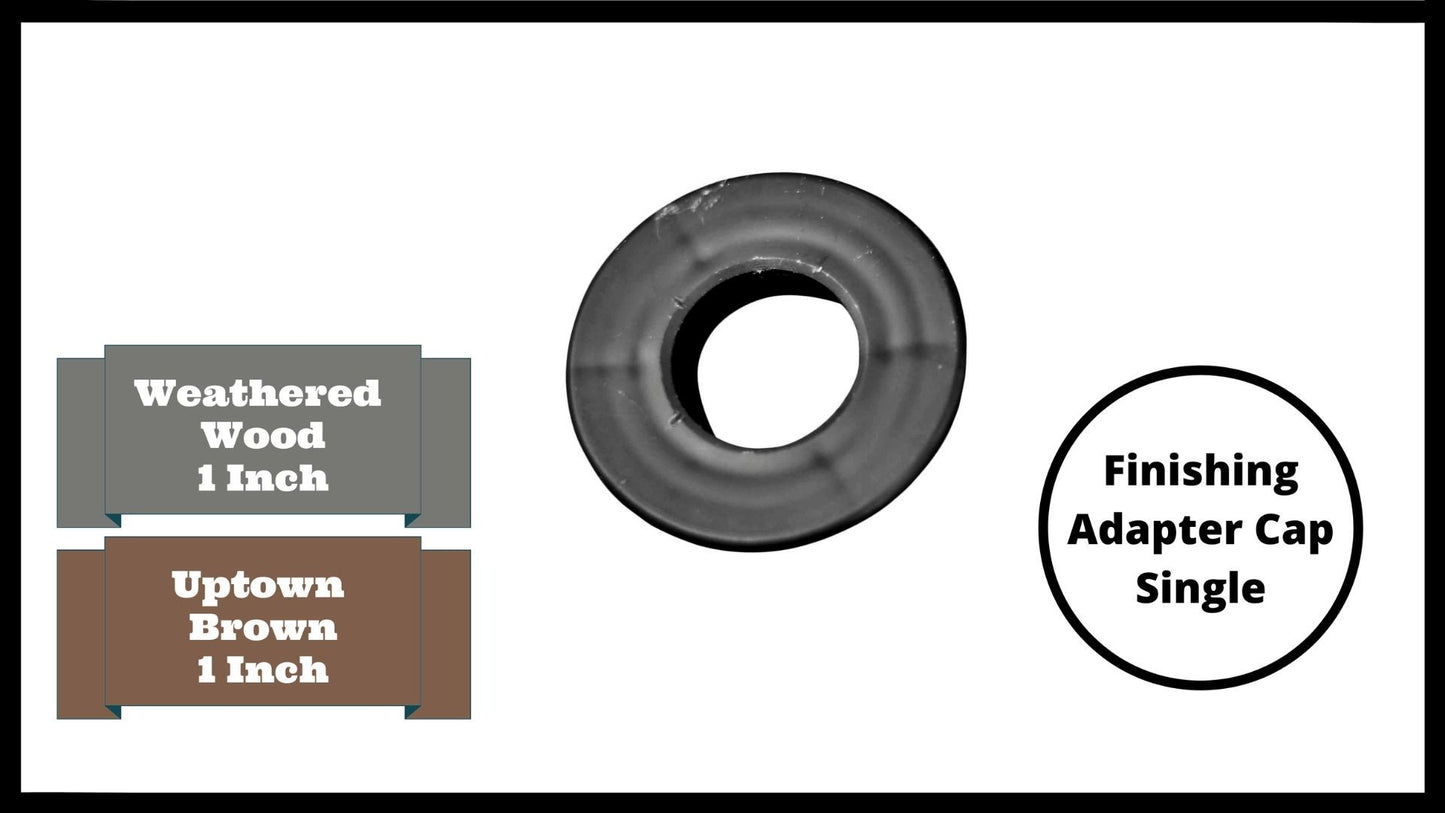 Tool-Free Snap-Lock Raised Garden Bed Finishing Adapter Cap – 1” Replacement (Single-Black) Parts Frame It All