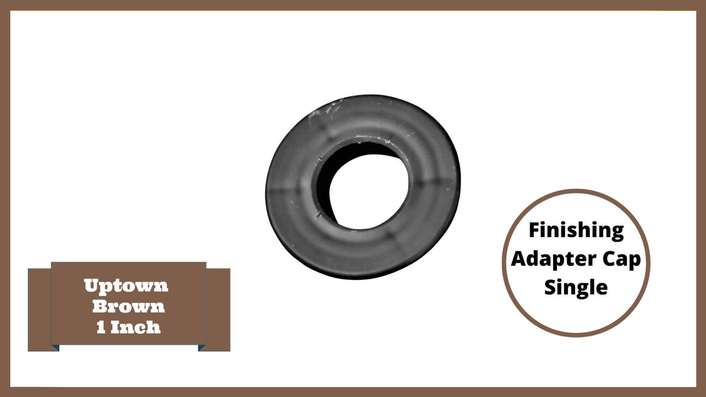 Uptown Brown 1" Profile Components Parts Frame It All Adapter Cap