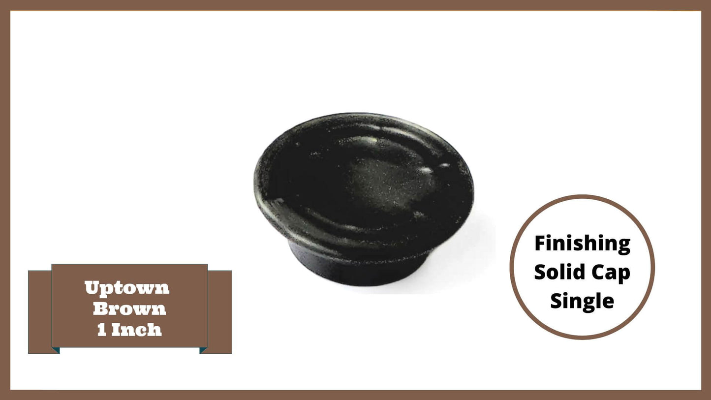 Uptown Brown 1" Profile Components Parts Frame It All Finishing Cap