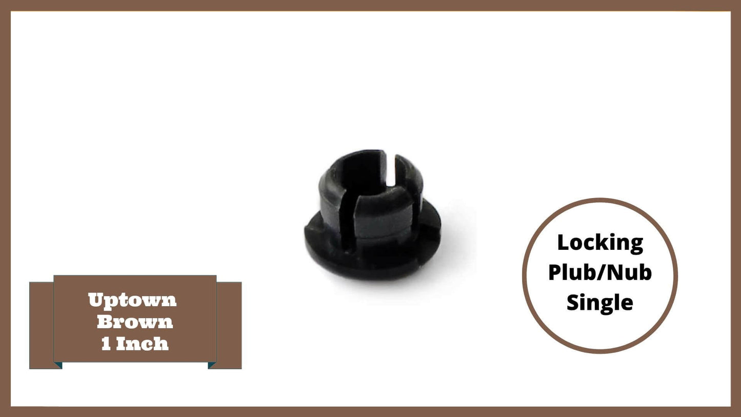 Uptown Brown 1" Profile Components Parts Frame It All Snap-Lock Plugs (8 Pack)