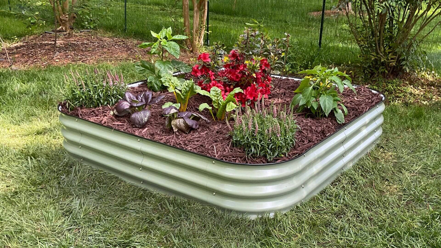 VegHerb's 9-in-1 Metal Raised Garden Bed (11" Height) Gardening VegHerb