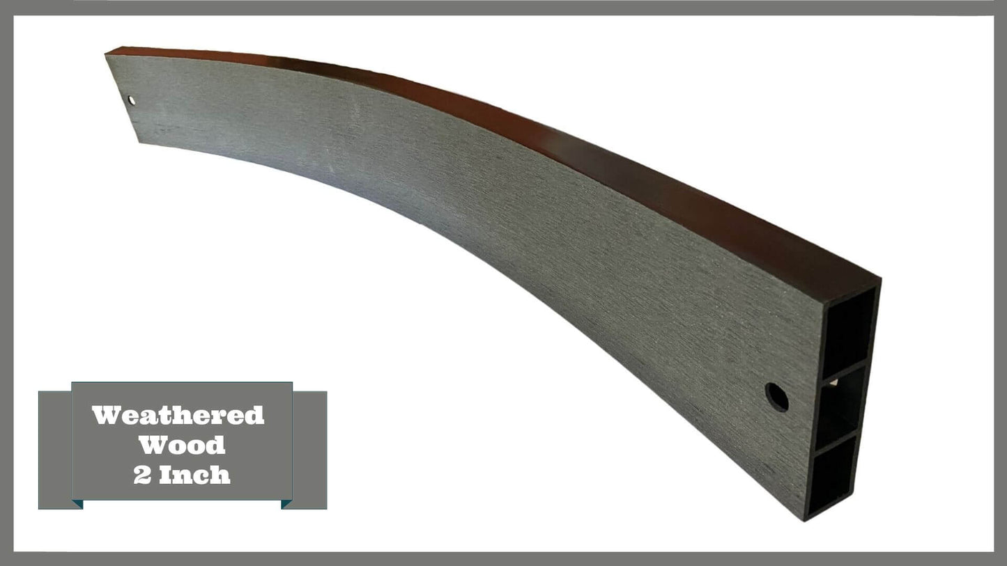 Weathered Wood 2" Profile Components Parts Frame It All 4ft Curved Snap-Lock Board