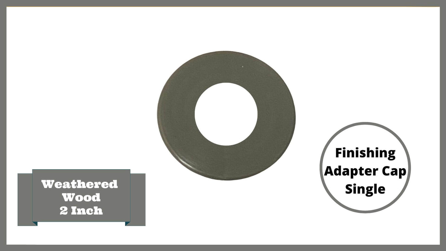 Weathered Wood 2" Profile Components Parts Frame It All Adapter Cap