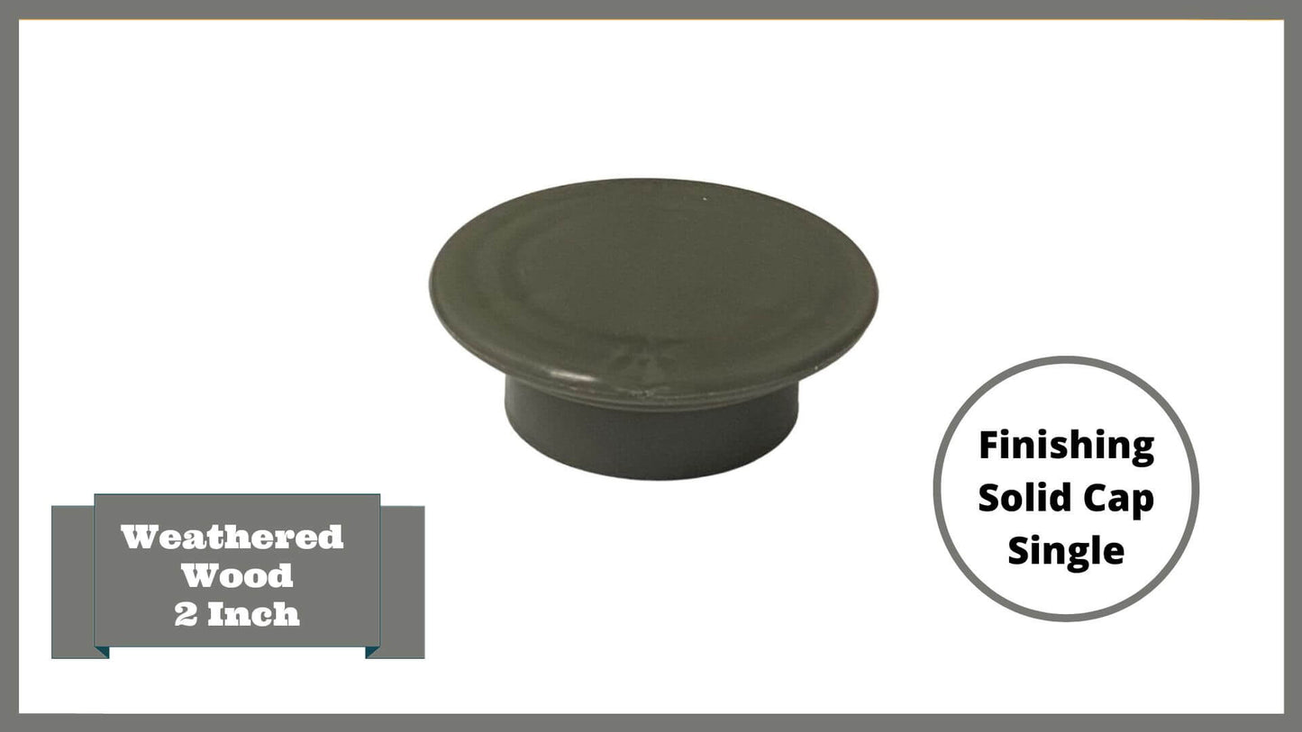 Weathered Wood 2" Profile Components Parts Frame It All Finishing Cap