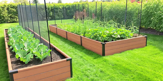 Garden Bed With Deer Fence Design Ideas