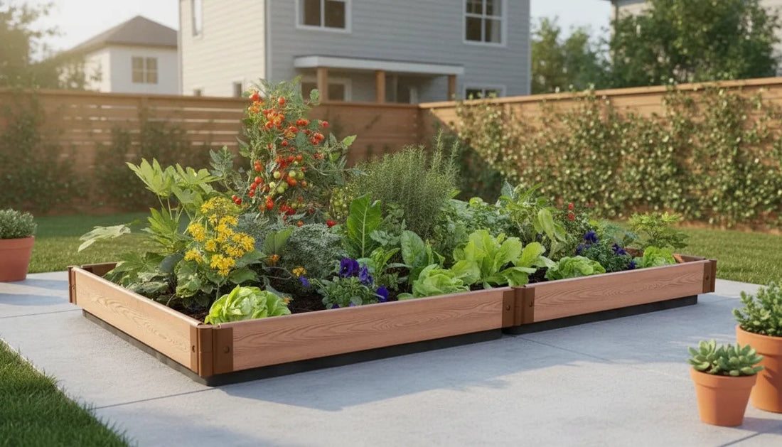 Raised Garden Bed on Concrete: Productive Setup