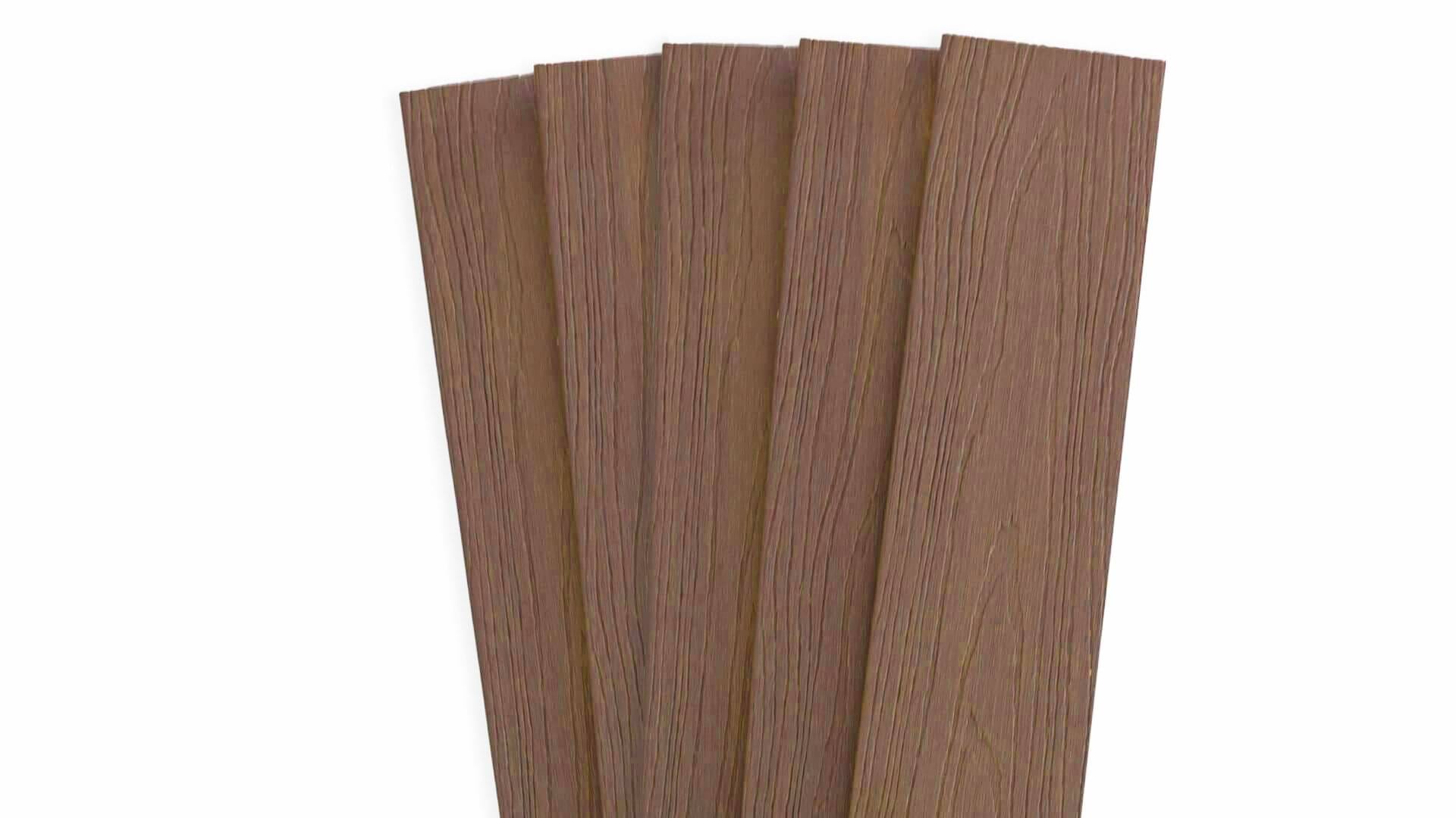 360 Cap Composite Pickets Fence Frame It All Walnut Flat Top Picket 5PK 