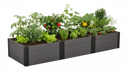4' x 12' Raised Garden Bed - GardenBLOX Capped Raised Garden Beds Frame It All 