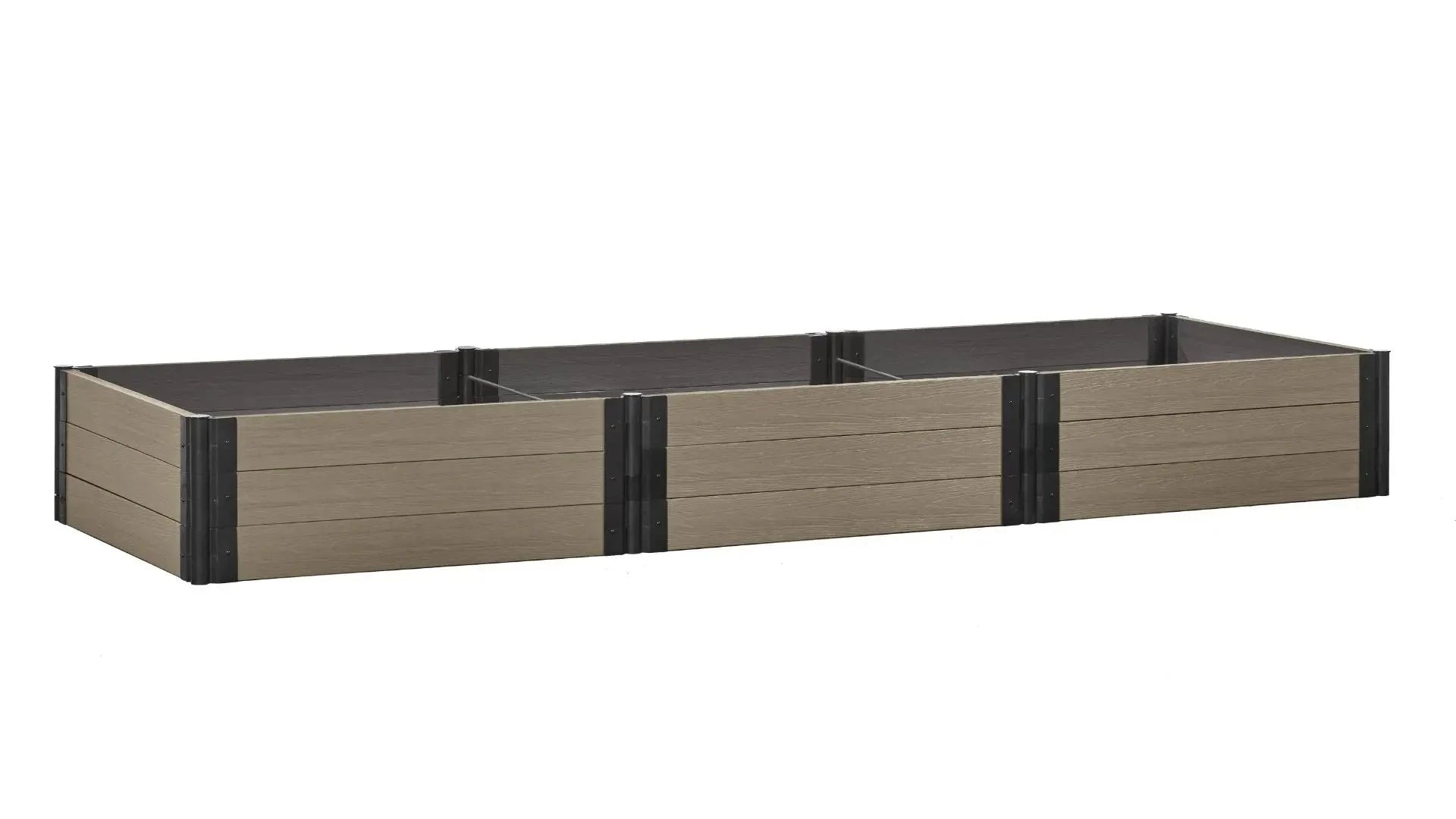 4' x 12' Raised Garden Bed - GardenBLOX Capped Raised Garden Beds Frame It All River Birch 16.5" Metal