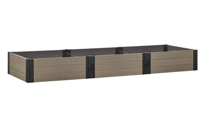 4' x 12' Raised Garden Bed - GardenBLOX Capped Raised Garden Beds Frame It All River Birch 16.5" Metal