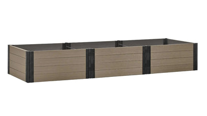 4' x 12' Raised Garden Bed - GardenBLOX Capped Raised Garden Beds Frame It All River Birch 22" Metal