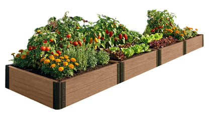 4' x 16' Raised Garden Bed - GardenBLOX Capped Raised Garden Beds Frame It All 