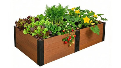 4' x 8' Raised Garden Bed - GardenBLOX Capped Raised Garden Beds Frame It All 