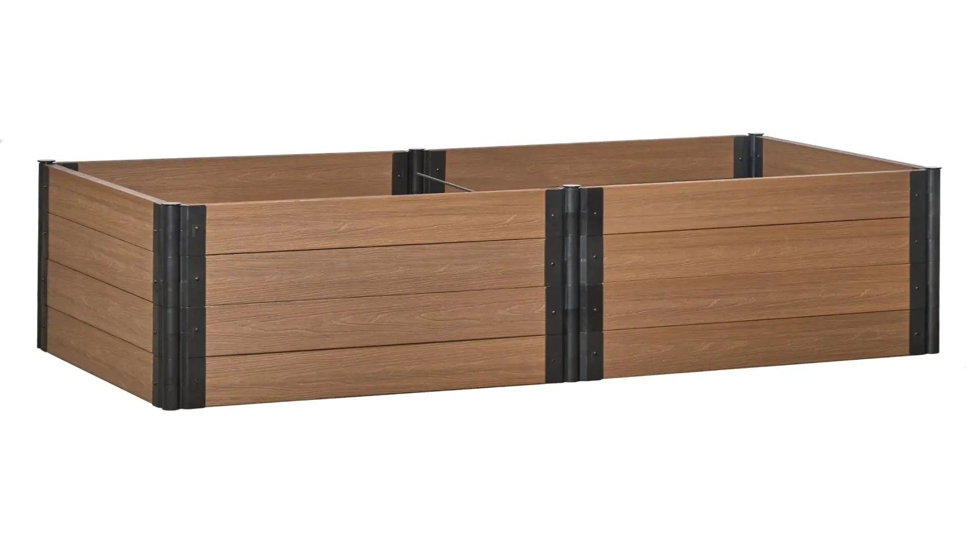 4' x 8' Raised Garden Bed - GardenBLOX Capped Raised Garden Beds Frame It All Hickory 22" Metal