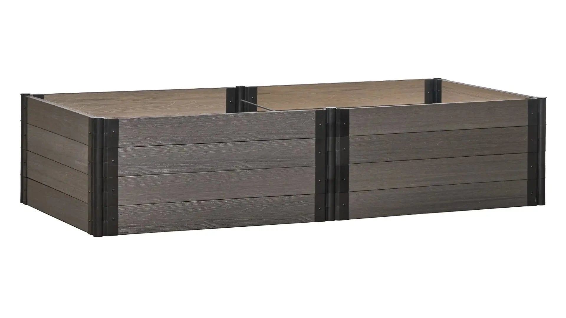 4' x 8' Raised Garden Bed - GardenBLOX Capped Raised Garden Beds Frame It All Ironwood 22" Metal