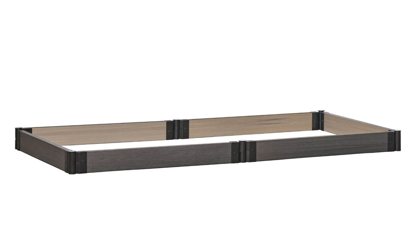 4' x 8' Raised Garden Bed - GardenBLOX Capped Raised Garden Beds Frame It All Ironwood 5.5" 