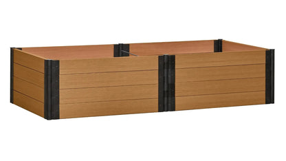 4' x 8' Raised Garden Bed - GardenBLOX Capped Raised Garden Beds Frame It All Red Cedar 22" Metal