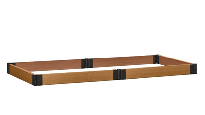 4' x 8' Raised Garden Bed - GardenBLOX Capped Raised Garden Beds Frame It All Red Cedar 5.5" 