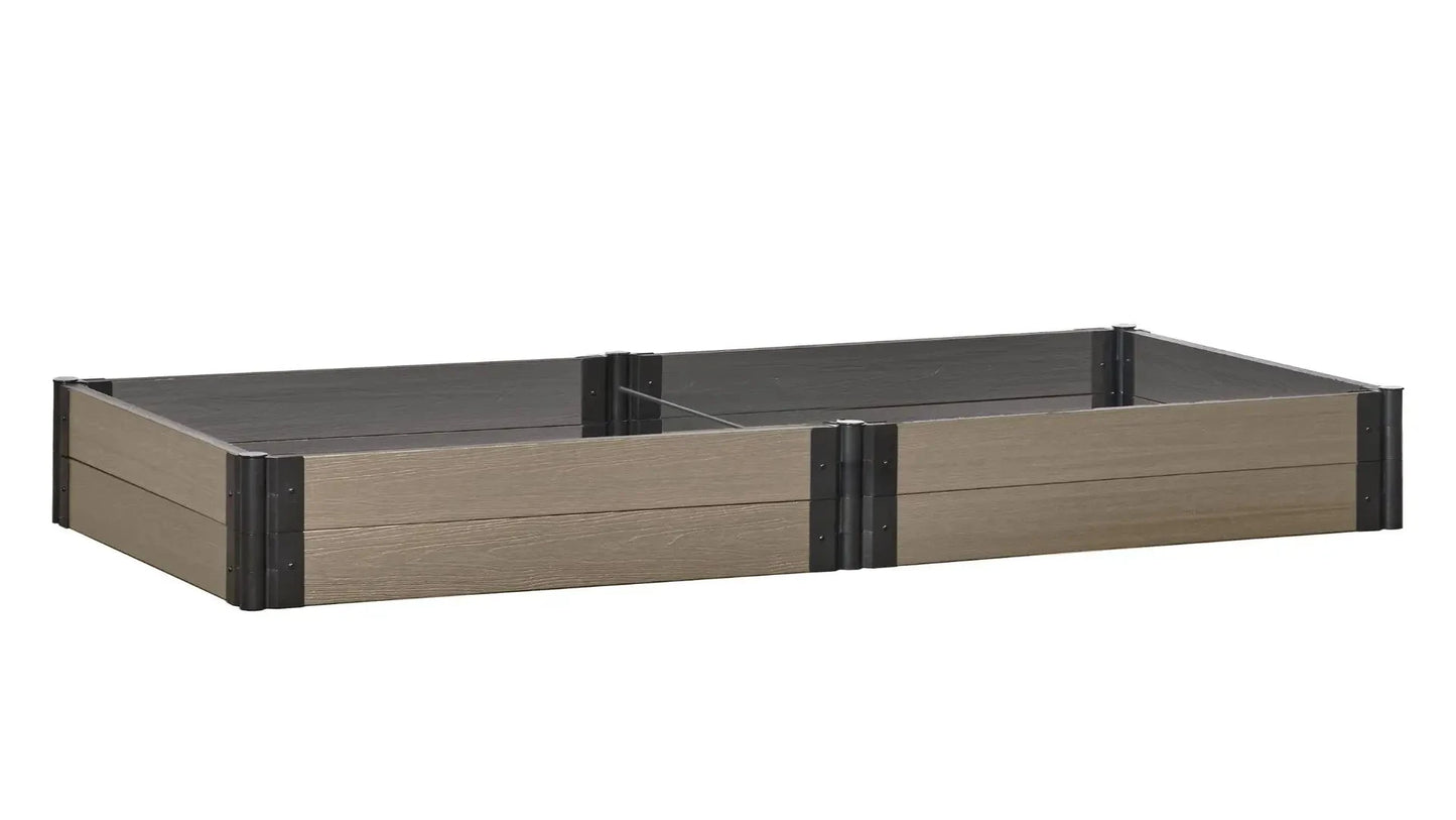 4' x 8' Raised Garden Bed - GardenBLOX Capped Raised Garden Beds Frame It All River Birch 11" Metal