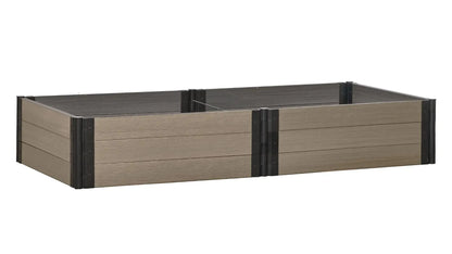 4' x 8' Raised Garden Bed - GardenBLOX Capped Raised Garden Beds Frame It All River Birch 16.5" Metal