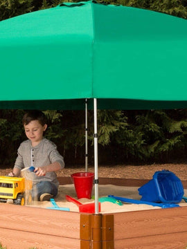 7' x 8' Composite Hexagon Sandbox - 2 Inch Profile