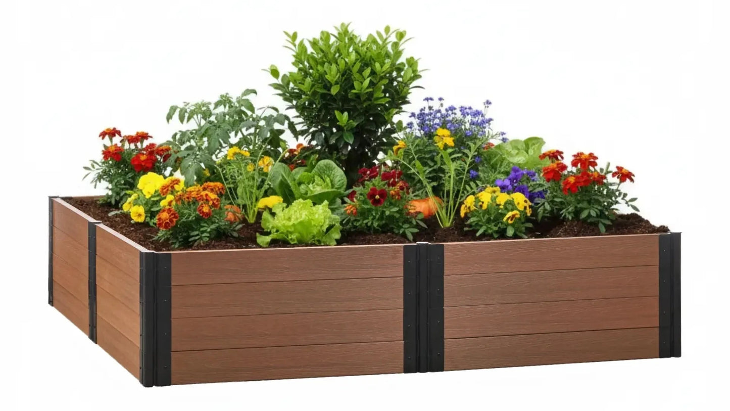 8' x 8' Raised Garden Bed - GardenBLOX Capped Raised Garden Beds Frame It All 