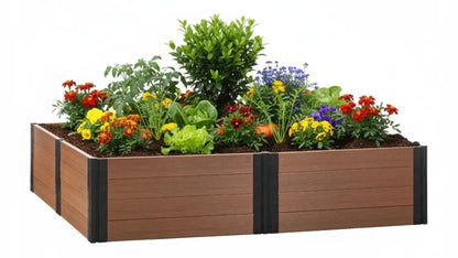 8' x 8' Raised Garden Bed - GardenBLOX Capped Raised Garden Beds Frame It All 