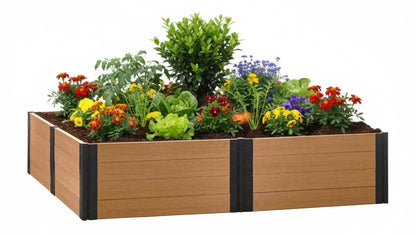 8' x 8' Raised Garden Bed - GardenBLOX Capped Raised Garden Beds Frame It All 