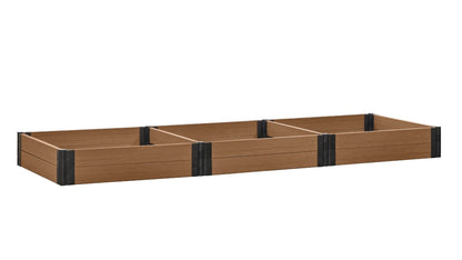 Cap Composite 4' x 12' Raised Garden Bed - GardenBLOX Raised Garden Beds Frame It All Hickory 11" 