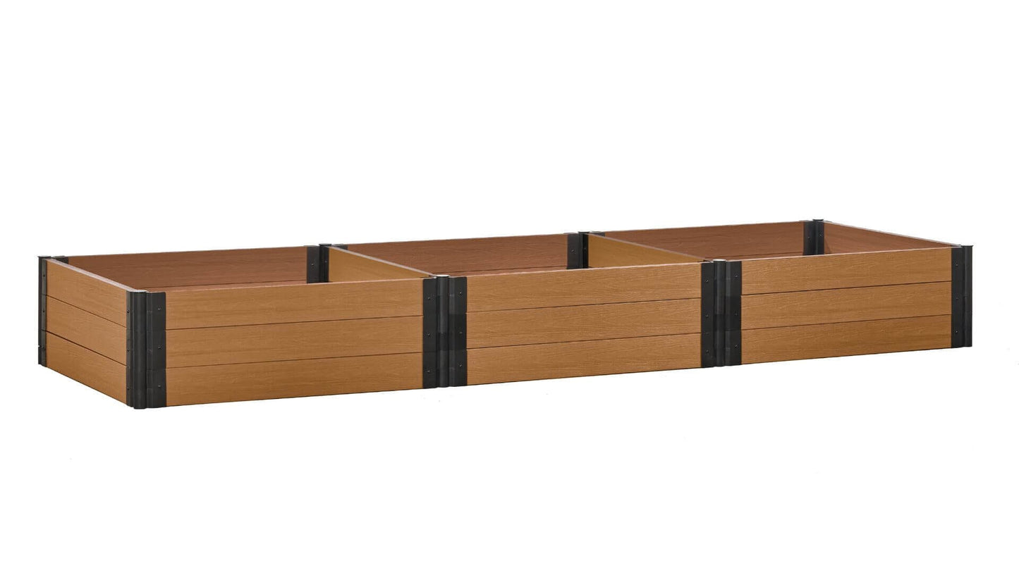 Cap Composite 4' x 12' Raised Garden Bed - GardenBLOX Raised Garden Beds Frame It All Red Cedar 16.5" 