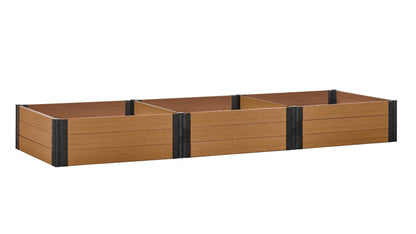Cap Composite 4' x 12' Raised Garden Bed - GardenBLOX Raised Garden Beds Frame It All Red Cedar 16.5" 