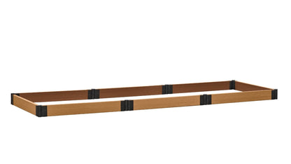 Cap Composite 4' x 12' Raised Garden Bed - GardenBLOX Raised Garden Beds Frame It All Red Cedar 5.5" 
