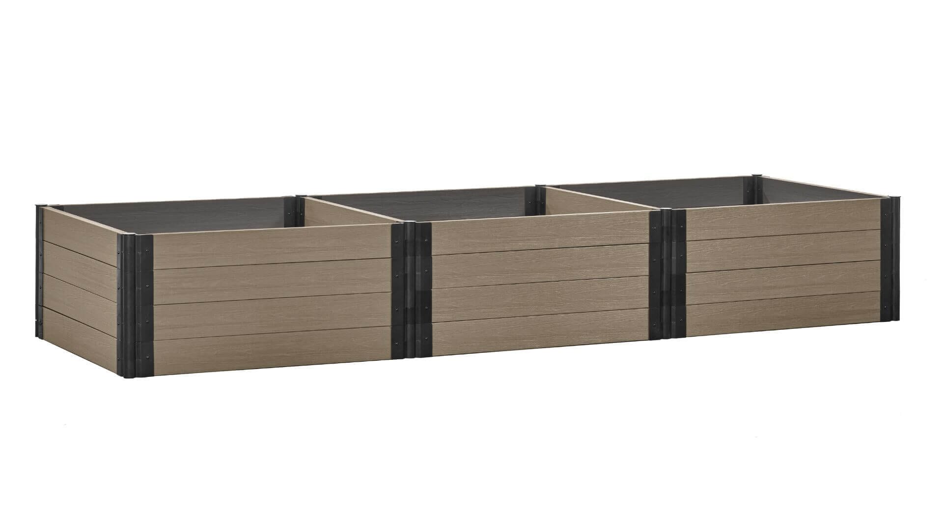 Cap Composite 4' x 12' Raised Garden Bed - GardenBLOX Raised Garden Beds Frame It All River Birch 22" 