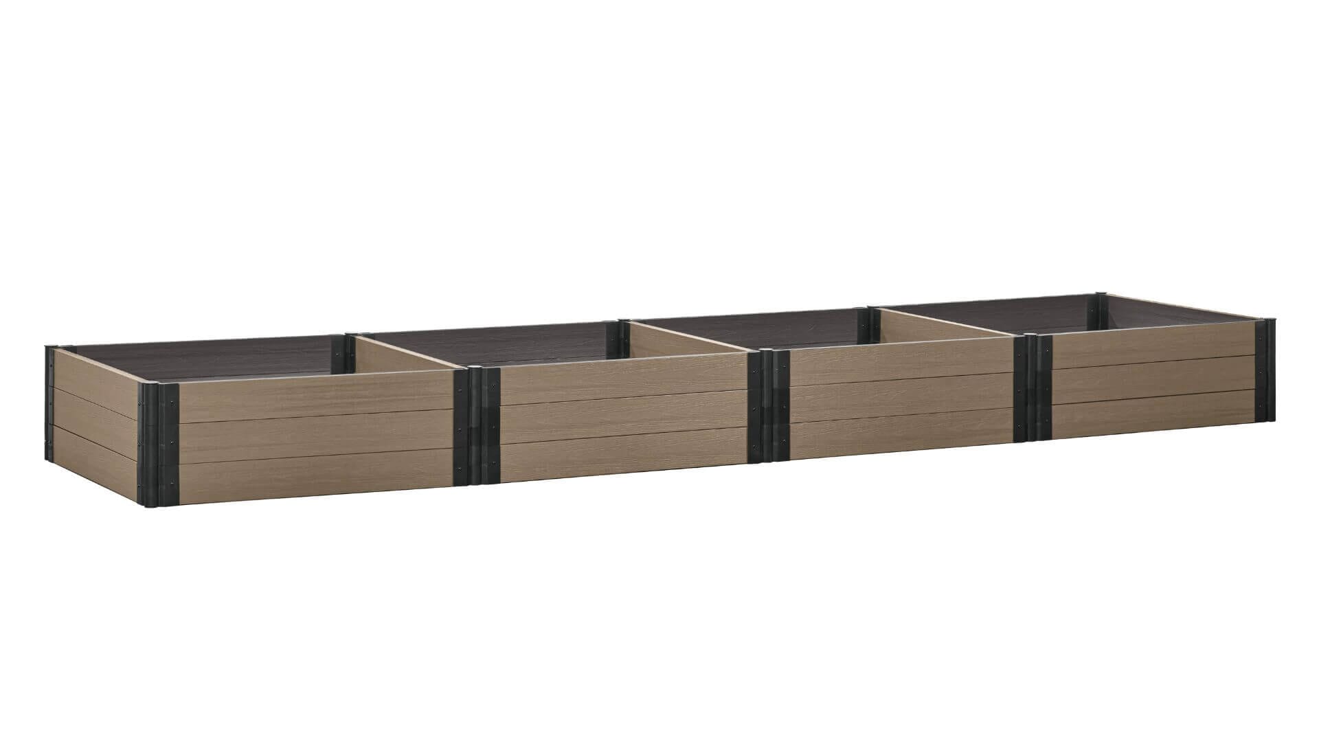 Cap Composite 4' x 16' Raised Garden Bed - GardenBLOX Raised Garden Beds Frame It All River Birch 16.5" 