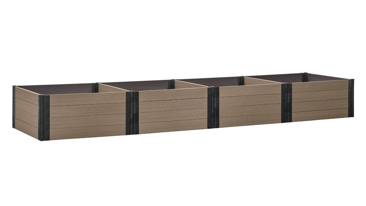Cap Composite 4' x 16' Raised Garden Bed - GardenBLOX Raised Garden Beds Frame It All River Birch 22" 