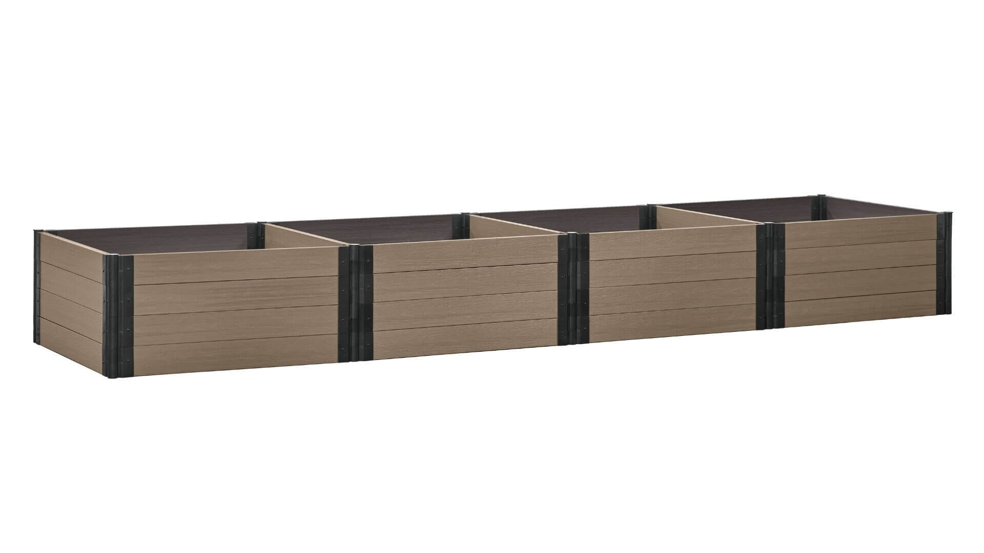 Cap Composite 4' x 16' Raised Garden Bed - GardenBLOX Raised Garden Beds Frame It All River Birch 22" 