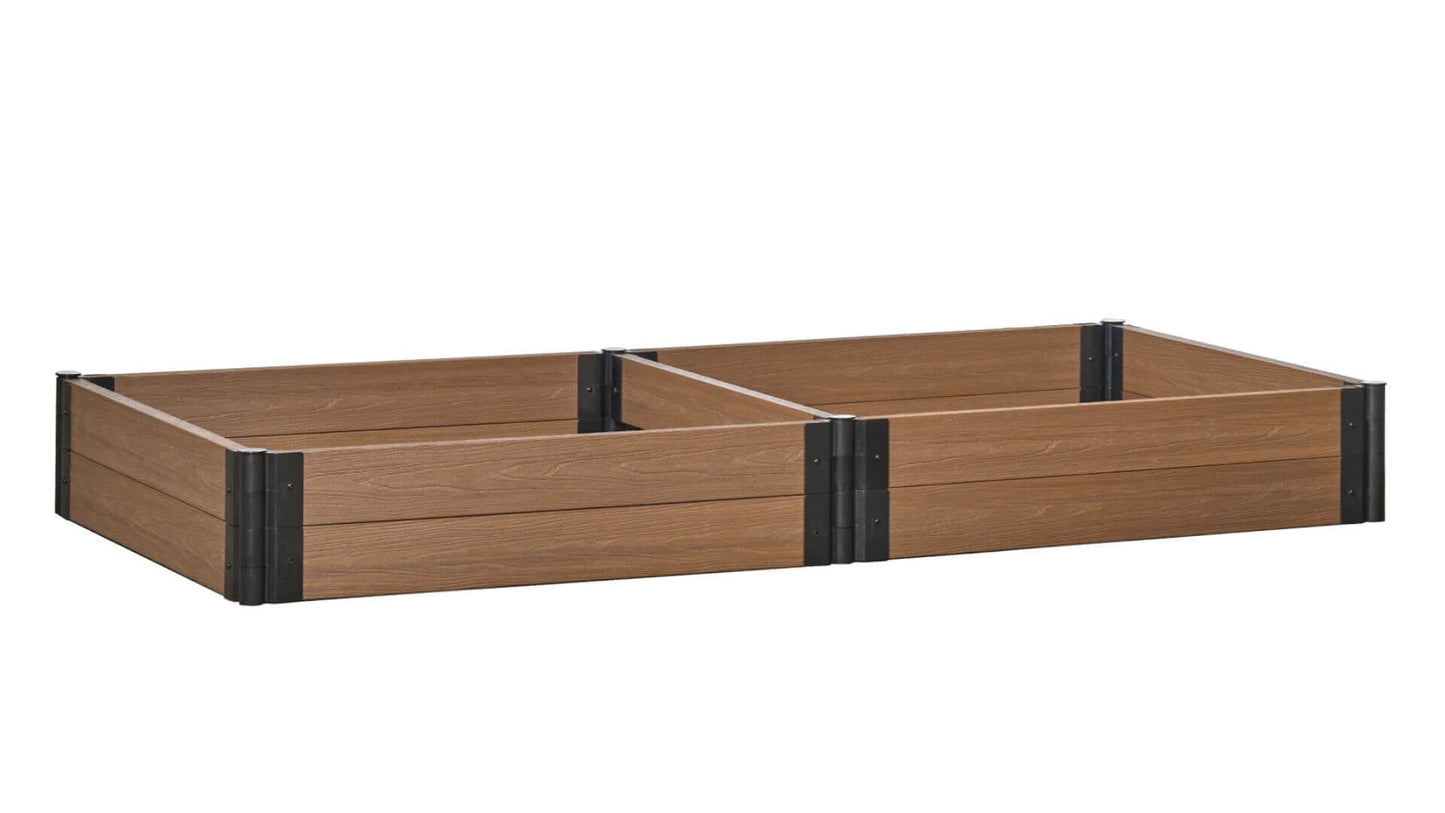 Cap Composite 4' x 8' Raised Garden Bed - GardenBLOX Raised Garden Beds Frame It All Hickory 11" 