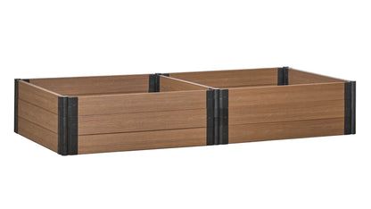 Cap Composite 4' x 8' Raised Garden Bed - GardenBLOX Raised Garden Beds Frame It All Hickory 16.5" 