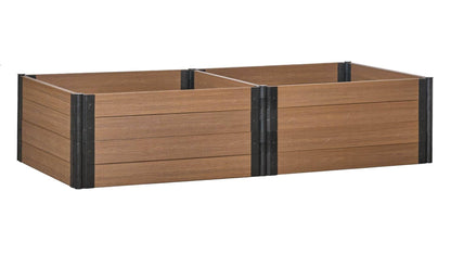 Cap Composite 4' x 8' Raised Garden Bed - GardenBLOX Raised Garden Beds Frame It All Hickory 22" 