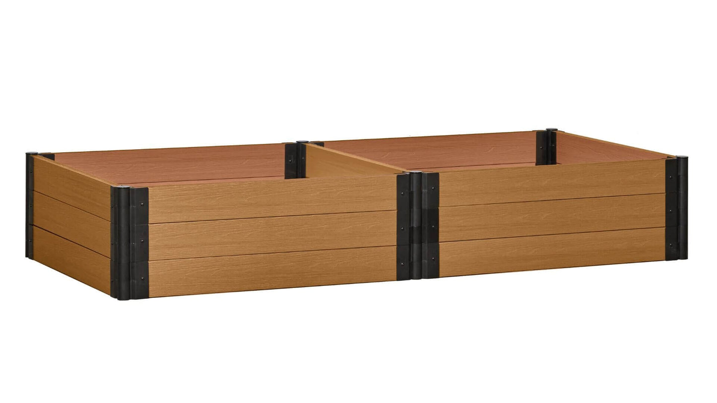 Cap Composite 4' x 8' Raised Garden Bed - GardenBLOX Raised Garden Beds Frame It All Red Cedar 16.5" 