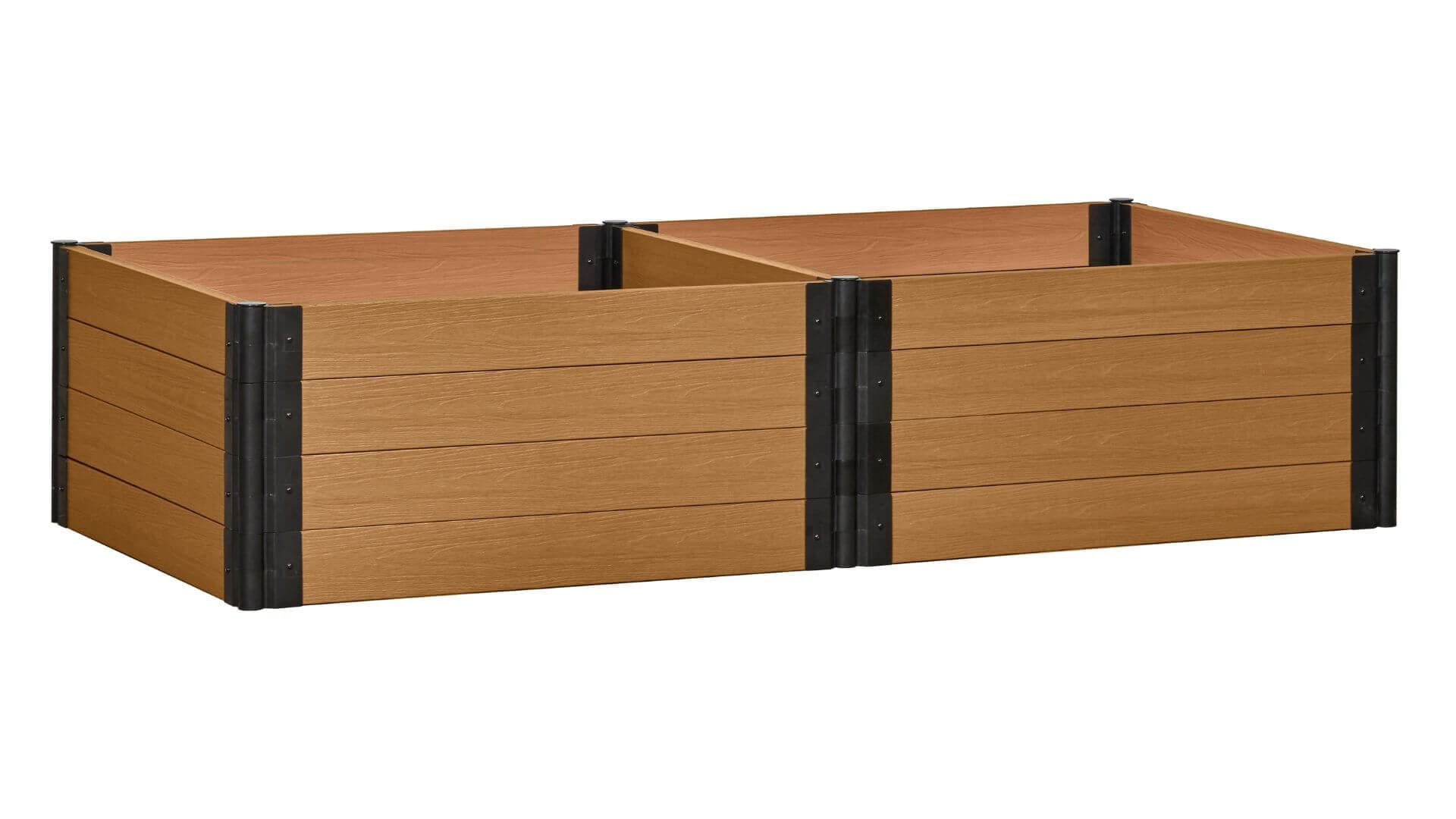 Cap Composite 4' x 8' Raised Garden Bed - GardenBLOX Raised Garden Beds Frame It All Red Cedar 22" 