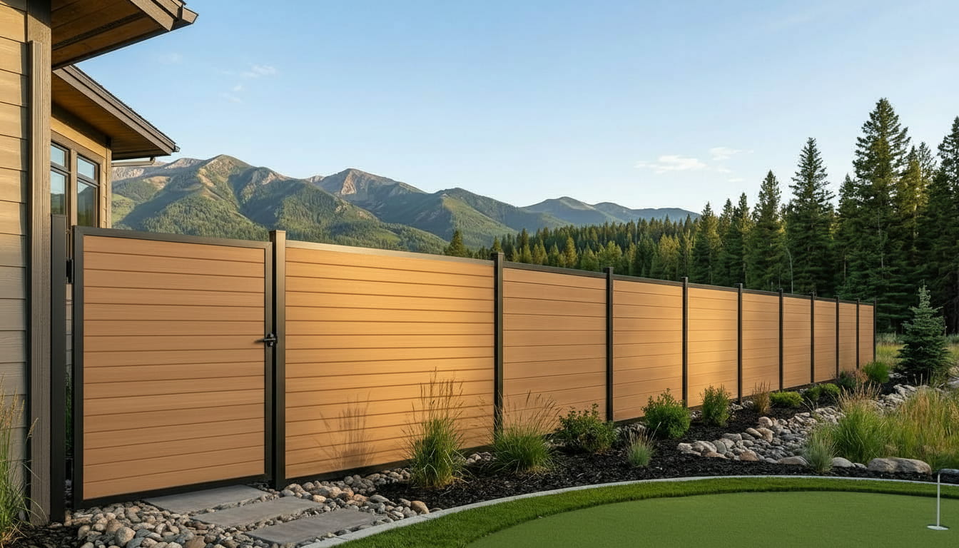 Valla Horizons Cap Composite Semi-Privacy Fence fire-resistant fence