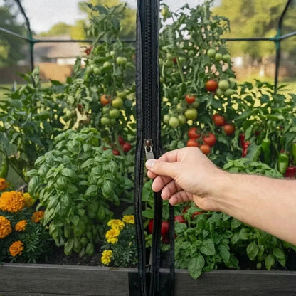 Insect Cover For 4' x 8' Raised Bed - Vegetable Pest & Bird Barrier Netting Accessories Frame It All 